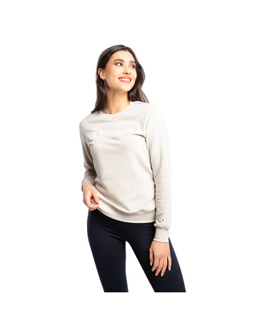 Champion Legacy Wm´s Front Script Logo Sweatshirt "Beige"