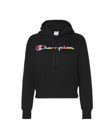 Champion Legacy Wm´s Script Colors Logo Hoodie "Black"