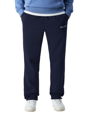 Champion Logo Straight Leg Fleece Joggers "Dark Blue"