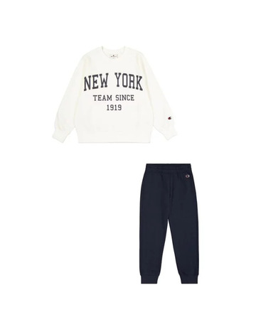 Champion New York Girl's Tracksuit "White"