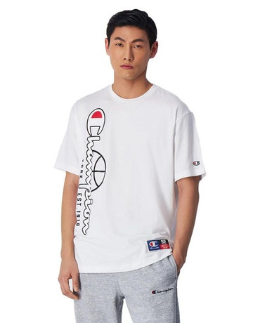 Champion Sport Lifestyle Basketball Big Logo CustomFit T-Shirt "White"