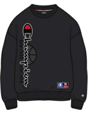 Champion sweater big logo store negro