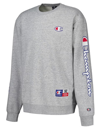 Champion Sport Lifestyle Basketball Crewneck Sweatshirt Logo C "Grey"