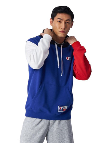 Champion Sport Lifestyle Basketball Hooded Logo C "Royal"