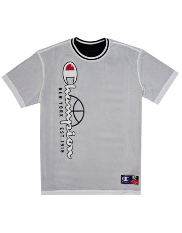 Champion Sport Lifestyle Basketball Reversible Mesh T-Shirt  "White-Black"