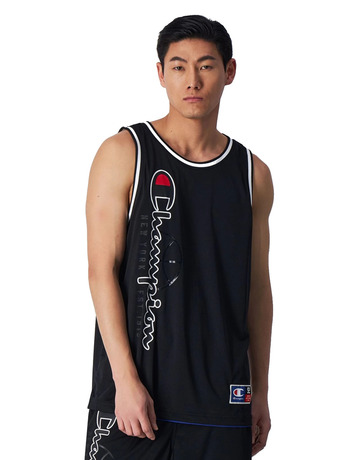 Champion Sport Lifestyle Basketball Reversible Mesh Tank Top "Black-Blue"