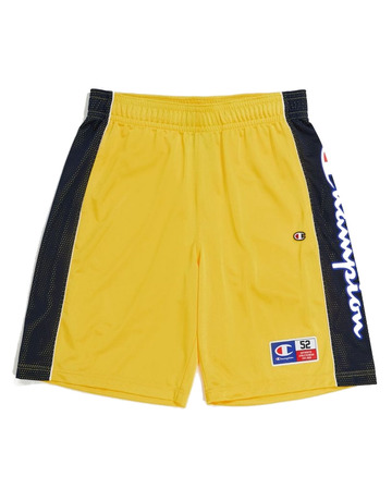 Champion Sport Lifestyle Basketball USA Logo Mesh Shorts "Buttercup Yellow"