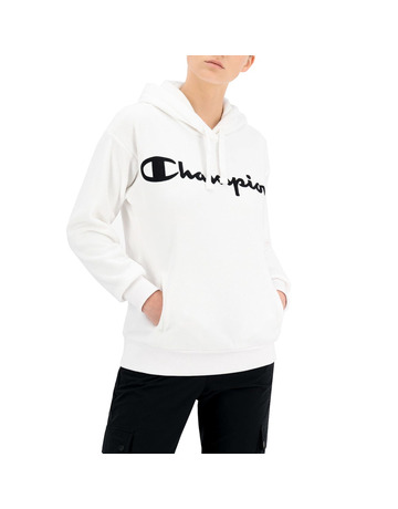 Champion Wn´s Legacy Script Logo Polar Fleece Hoodie "White"
