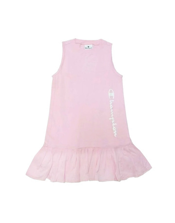 Champion Young Girls Script Vertical Logo Dress Tank "Pink"