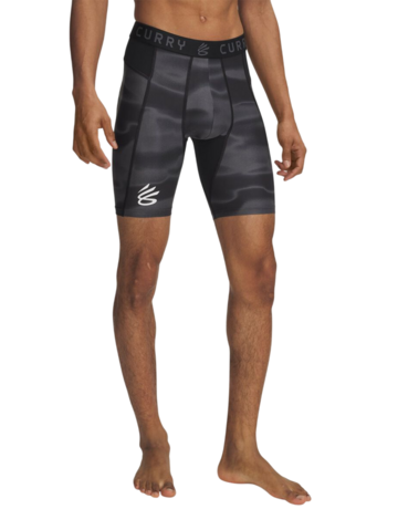 Curry HeatGear® Printed Men's Shorts "Black-Castlerock"