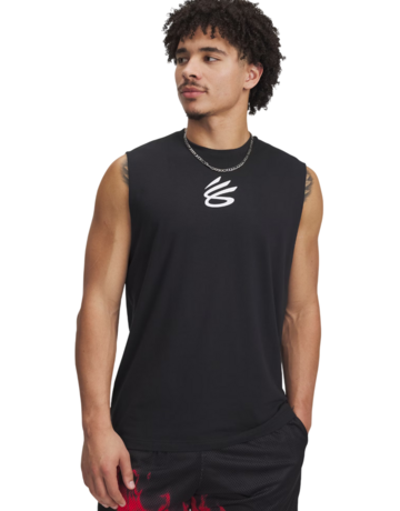 Curry Men's Sleeveless Logo T-Shirt "Black"