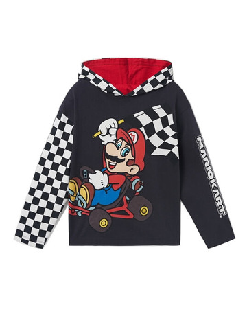 Desigual Hooded T-shirt Illustration