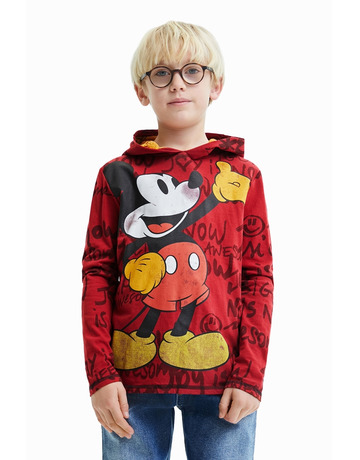 Desigual Junior Mickey Mouse Hooded T-shirt