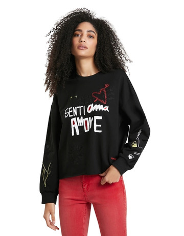 Desigual Sweat Senti Ama Amore