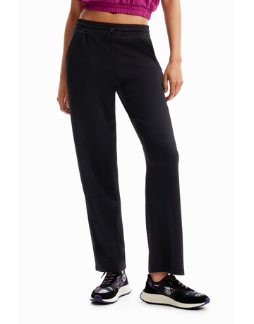 Desigual Wide-leg Sport Trousers "Black"