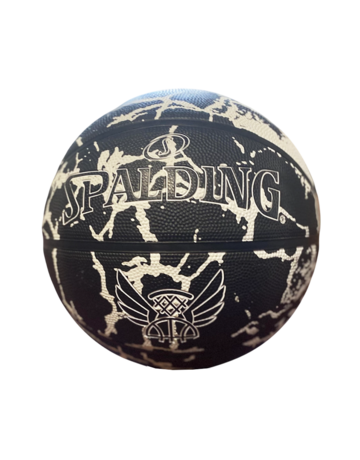 Balón Spalding Flight Crack Black White Rubber (Talla 5)
