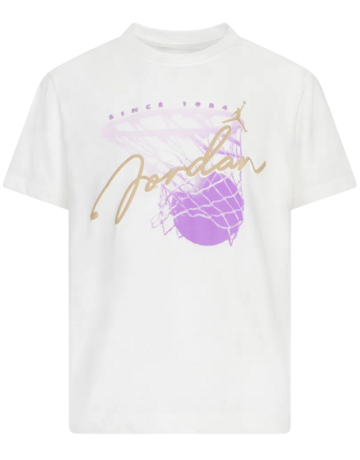 Jordan Girls JDB Classics Hoop Graphic T-Shirt "Sail"