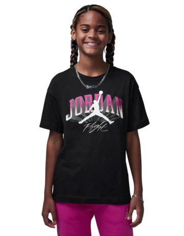 Jordan Girls JDB Push Through Graphic T-Shirt "Black"