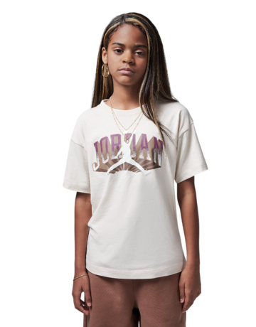 Jordan Girls JDB Push Through Graphic T-Shirt "Legend LT Brown"
