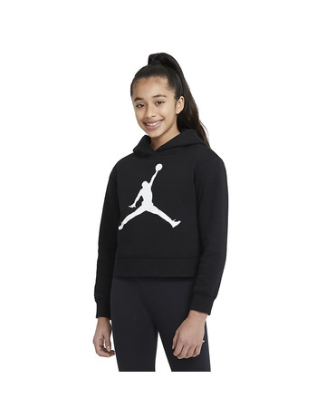 Jordan Girls Jumpman Logo Core Pullover Hoodie "Black"