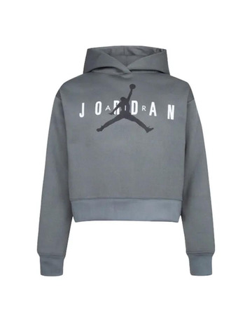 Jordan Girls Jumpman Logo Sustainable Hoodie "Smoke Grey"