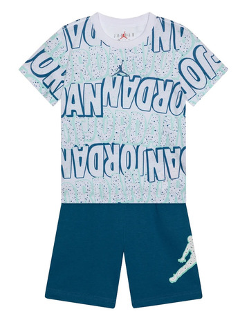 Jordan Infants JDB Play AOP Tee Short Set "Industrial Blue"
