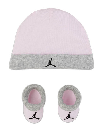 Jordan Infants Jumpman Basic Hat And Bootie Combo 2pc "Pink-Grey"
