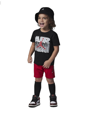 Conjunto Jordan Infants Jumpman Static Tee + Short Mesh Set "Gym Red-Black"