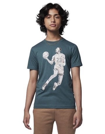 Jordan Kids Air JBD Dots Tee "Oxidized Green"