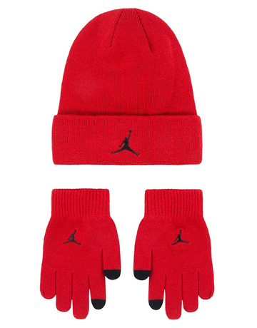 Jordan Kids Essential Beanie and Gloves 2Piece Set "Red Gym"