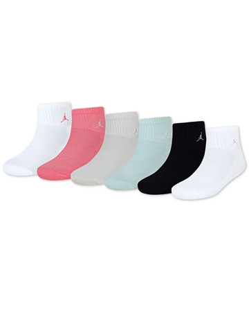 Jordan Kids JDB Everyday Essentials Ankle 6 PPack Socks "Seafoam"