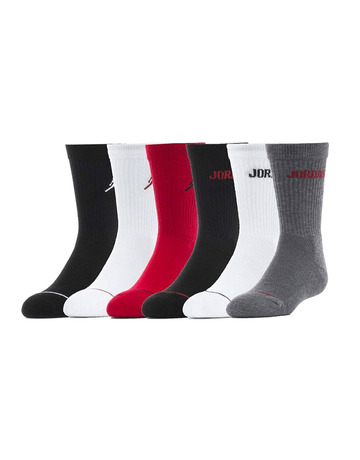 Jordan Kids JHB Legend Crew 6 PPack Socks "Multicolor"