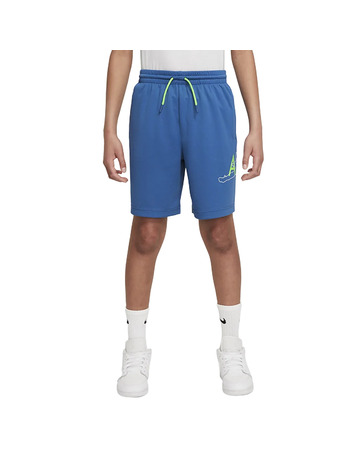 Jordan Kids Jumping Big Air Logo Mesh Short "DK Marina Blue"