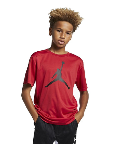 Jordan Kids Jumpman Logo Dri-FIT Tee "Gym Red"