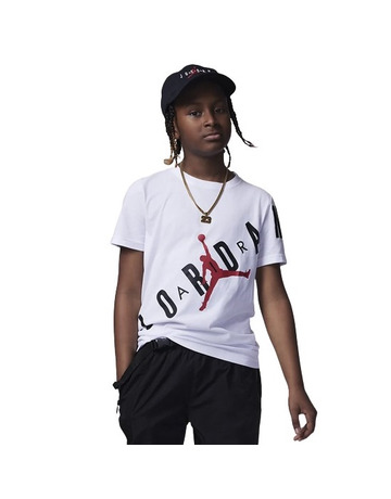 Jordan Kids Jumpman Stretch Graphic Tee "White"