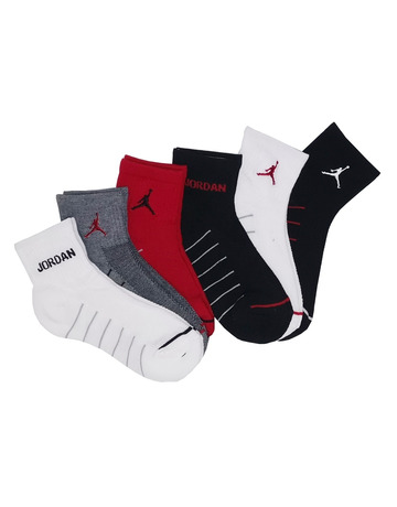 Jordan Kids Legend Quarter Socks 6 Pair (23.5-27)
