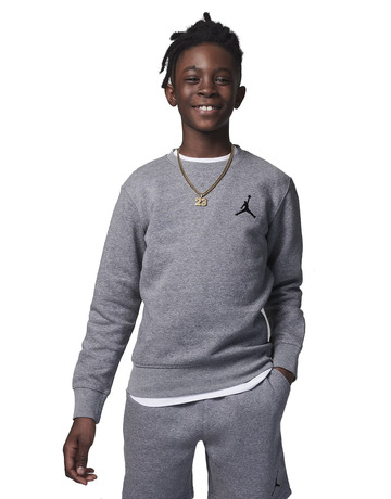 Jordan Kids MJ Essentials Crew Neck Sweatshirt "Carbon"