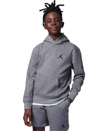 Jordan Kids MJ Essentials Pullover Hoodie "Carbon Heather"