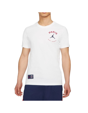 Jordan Paris Saint-Germain Logo Men's T-Shirt "White"