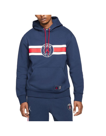 Jordan Paris Saint-Germain Men's Fleece Pullover Hoodie "Navy"