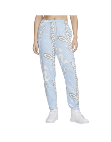 Jordan Women's Fleece Allover Printed Pants "Celestine Blue"