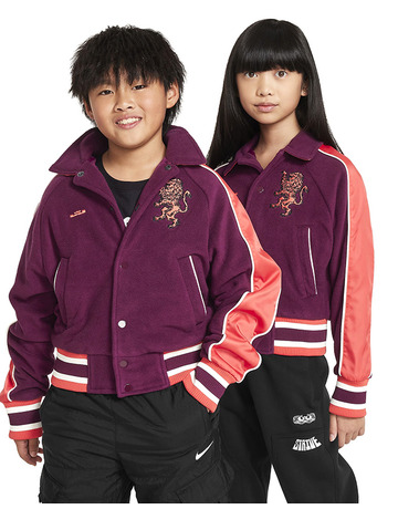LeBron Kids' Basketball Jacket "Bordeaux"