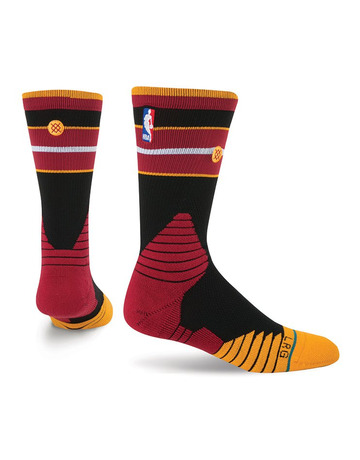 Calcetines Stance NBA Core Crew Heat (negro/rojo/amarillo)