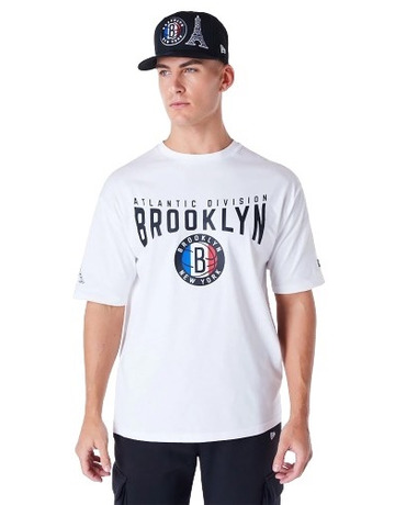 New Era Brooklyn Nets NBA Paris Games Oversized T-shirt