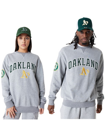 New Era MLB Oakland Athletics Large Logo Crew Neck Sweatshirt