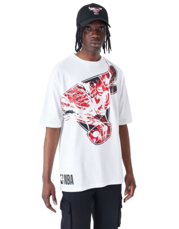 New Era NBA Chicago Bulls All Over Print Infill Oversized T-Shirt