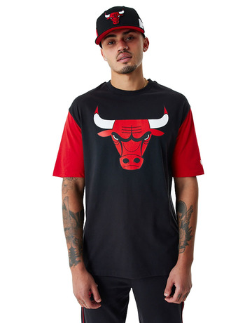 New Era NBA Chicago Bulls Colour Block Oversized T-Shirt
