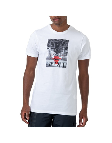 New Era NBA Chicago Bulls Graphic Photo Print Tee