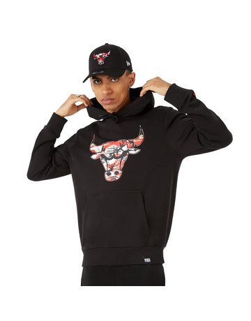 Hoodies and sweatshirts New Era NBA Neon Fade Hoody Chicago Bulls Black