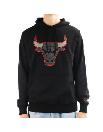 New Era NBA Chicago Bulls Logo Outline Pollover Hoodie